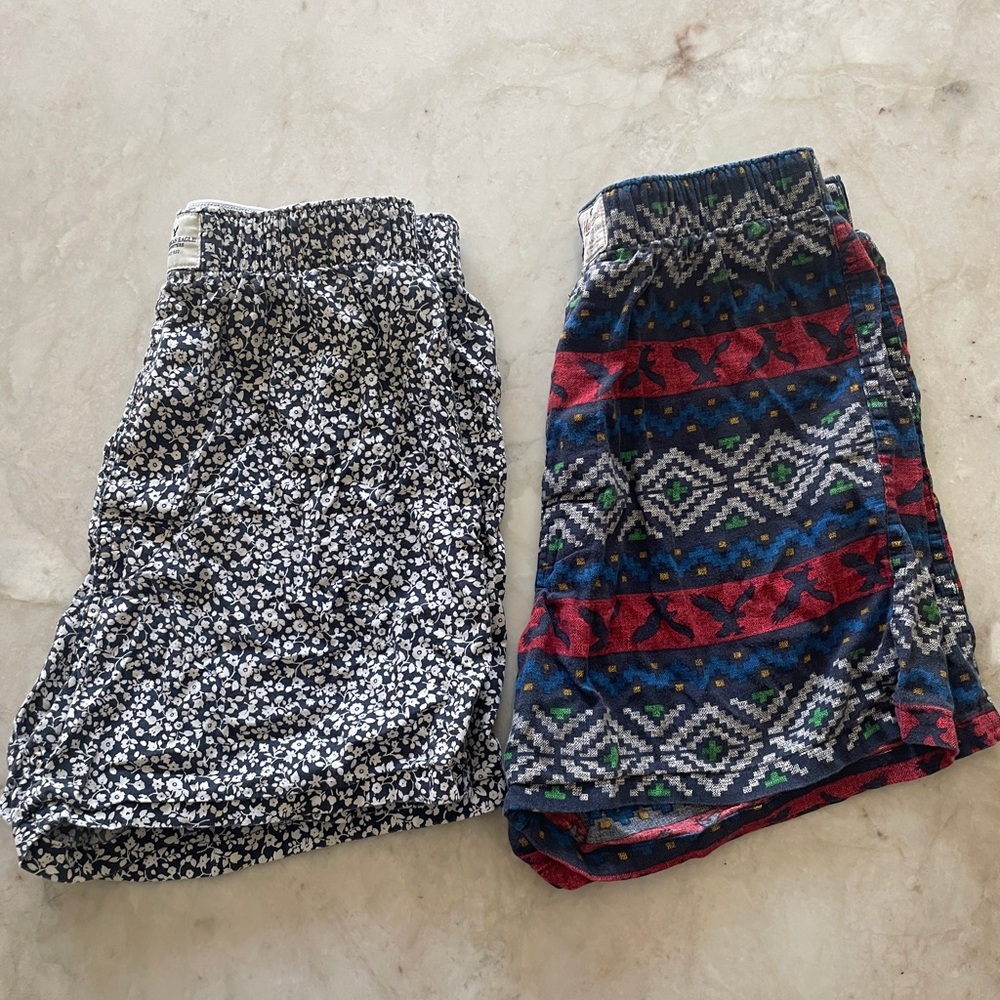 American Eagle Outfitters Navy and white floral print boxers